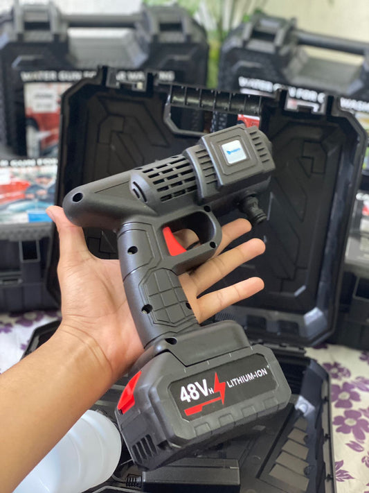 Double Battery Car Washer Gun – مسدس غسيل سيارات ببطاريتين